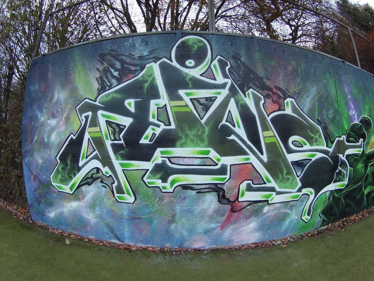 Graffiti Wall - Photo by QRios - Q.Rios, Rios, Sjk (2016)