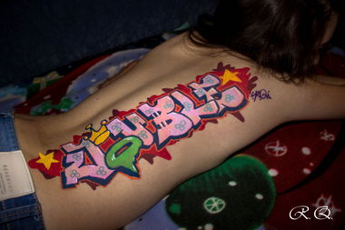 Graffiti Sketch in Russia - Photo by Qotser - R.Q. (2014)