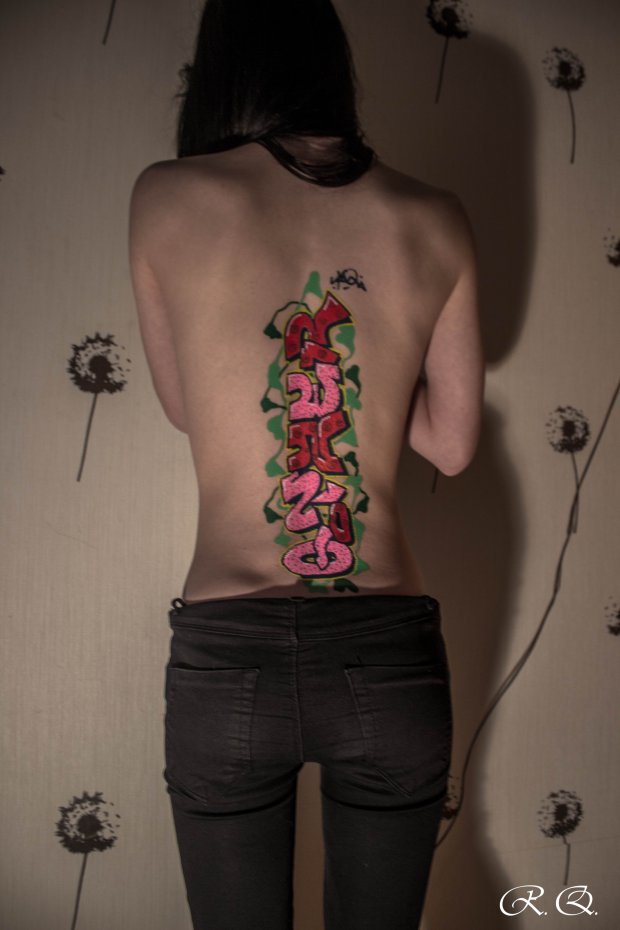 Graffiti Sketch - Photo by Qotser - R.Q.