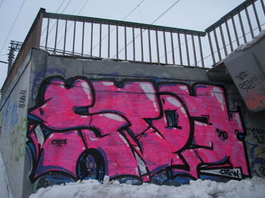 Graffiti Wall in Moscow - Photo by Qr1 - 107, STO7, Qr1 (2012)