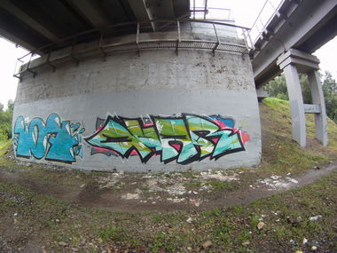 Graffiti Wall in Moscow - Photo by Qr1 - Qr, Qr1, Quar (2013)