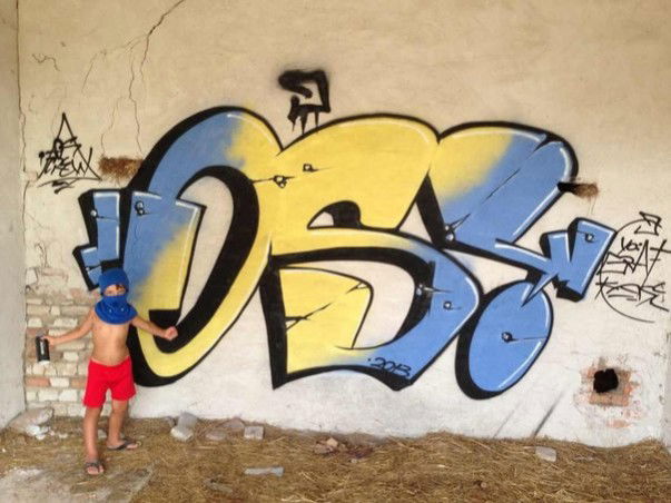 Graffiti Wall in Bovenden - Photo by Qs - qs, 259, color (2013)