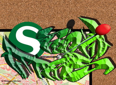 Graffiti Sketch in Wiesbaden - Photo by QualiTade