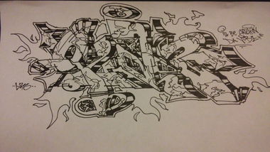Graffiti Sketch - Photo by QuazOne9Five (2016)