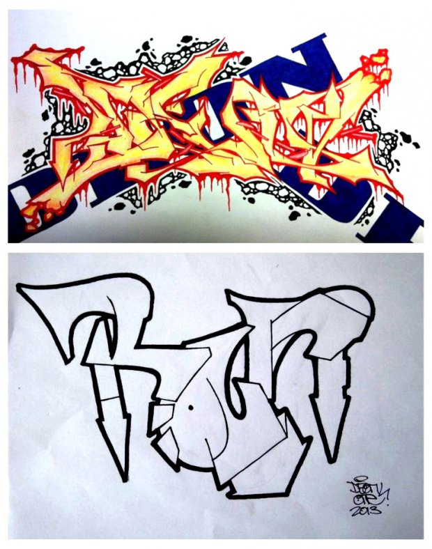 Graffiti Sketch - Photo by R87