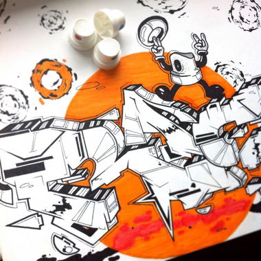 Graffiti Sketch - Photo by RAGA - raga