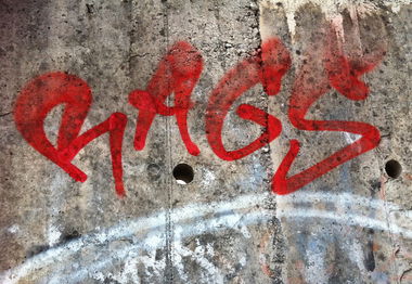 Graffiti Bombing - Photo by RAGS - RAGS