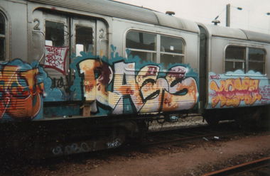Graffiti Train - Photo by RAGS - RAGS
