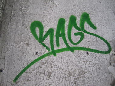 Graffiti Bombing - Photo by RAGS - RAGS