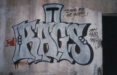 Graffiti Bombing - Photo by RAGS - RAGS (1997)