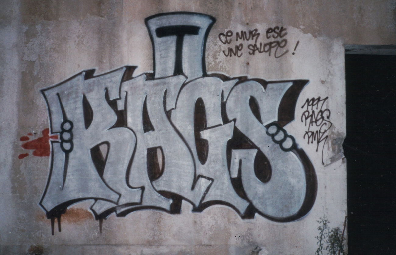 Graffiti Bombing - Photo by RAGS - RAGS (1997)