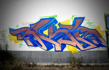 Graffiti Wall in Dortmund - Photo by RAKS - Skar, Raks, Hansa (2013)