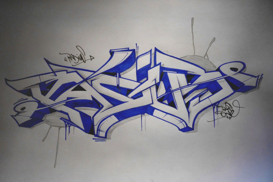 Graffiti Sketch - Photo by RAKS - Radius, Raks, Skar (2013)