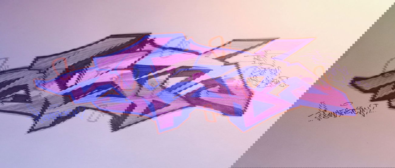 Graffiti Sketch in Dortmund - Photo by RAKS - Raks, Skar, Hansa (2013)