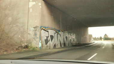 Graffiti Bombing in Dortmund - Photo by RAKS - Edw, Dac, Hansa (2013)