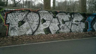 Graffiti Bombing in Dortmund - Photo by RAKS - DAC, Bay (2014)