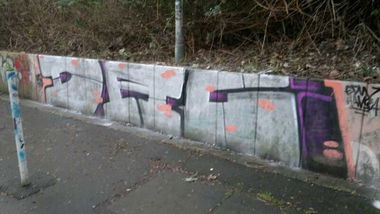 Graffiti Bombing in Dortmund - Photo by RAKS - DAC, Bay (2014)