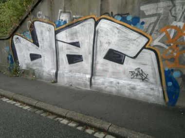 Graffiti Bombing in Dortmund - Photo by RAKS - DAC, Bay (2013)
