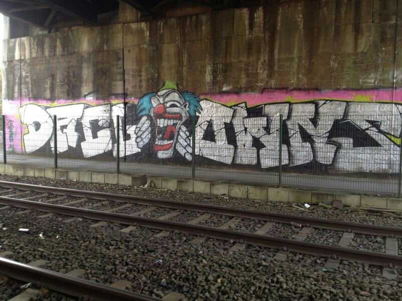 Graffiti Bombing in Dortmund - Photo by RAKS - DAC, DACLOWNS (2013)