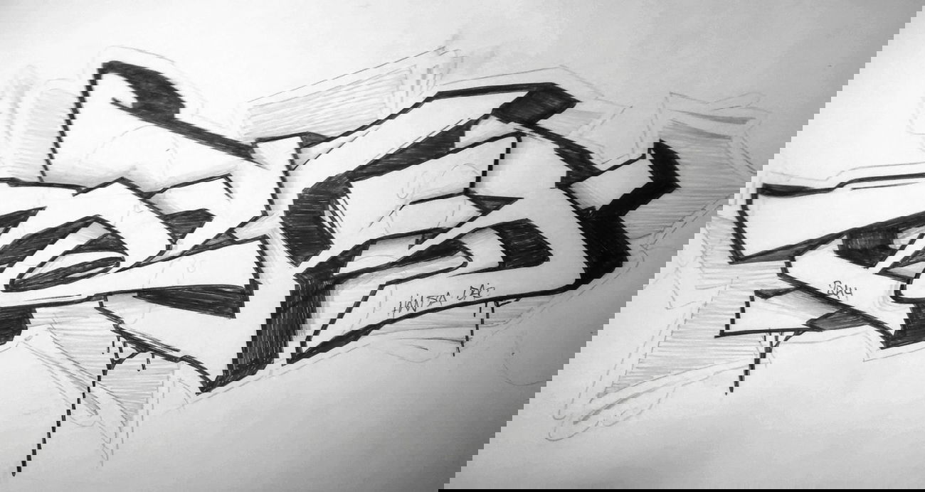 Graffiti Sketch - Photo by RAKS - Raks, DAC, Hansa (2014)