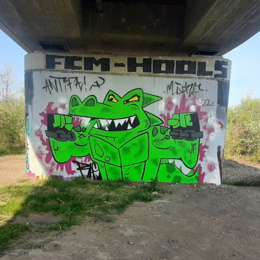 Graffiti Wall in Deutschland - Photo by RAS - ANTIFA, LÜCKE, RAS (2022)