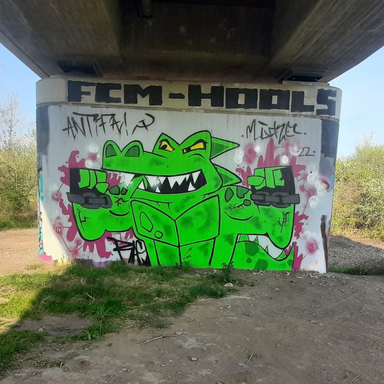 Graffiti Wall in Deutschland - Photo by RAS - ANTIFA, LÜCKE, RAS (2022)