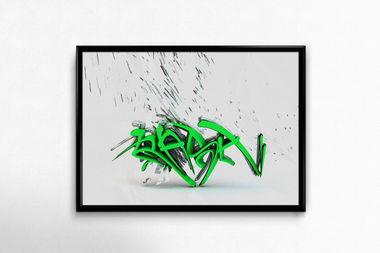 Graffiti Artwork - Photo by RASH - Cinema4D, Digital, Rash (2014)