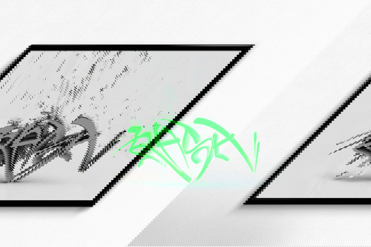 Graffiti Artwork - Photo by RASH - Cinema4D, Digital, Rash (2014)