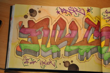 Graffiti Sketch in Köln - Photo by RASKfcc - full... (2013)