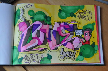 Graffiti Sketch - Photo by RASKfcc - RASK, to, my (2013)