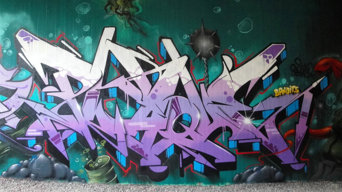 Graffiti Wall in Bochum - Photo by RATTENSOHN - PLAQUE, BANDITS, Bochum