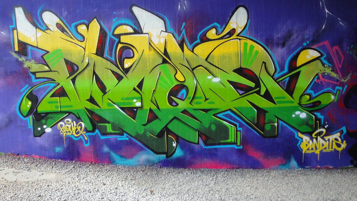 Graffiti Wall in Bochum - Photo by RATTENSOHN - PLAQUE, Bandits, Bochum