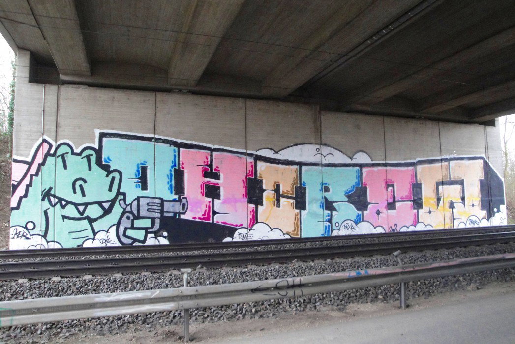 Graffiti Bombing in Bonn - Photo by RATTENSOHN - OH, OH, Crew