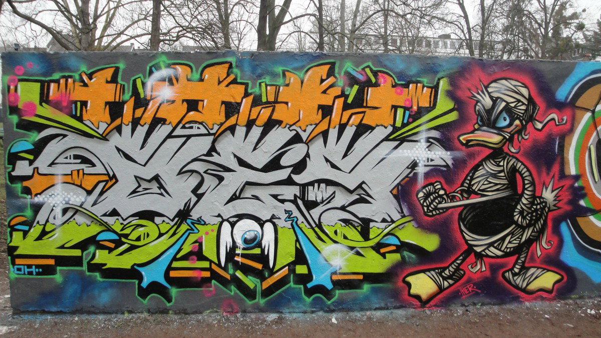 Graffiti Wall in Bonn - Photo by RATTENSOHN - GES, OH, Bonn
