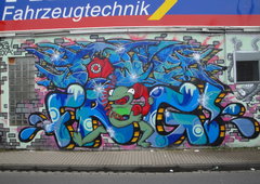 Graffiti Wall in Siegburg - Photo by RATTENSOHN - FONE, FROG, OH