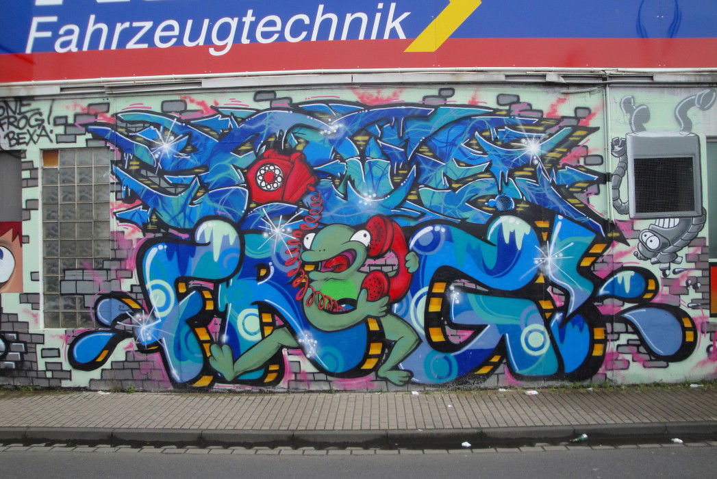 Graffiti Wall in Siegburg - Photo by RATTENSOHN - FONE, FROG, OH