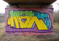 Graffiti Wall in Köln - Photo by RATTENSOHN - HATE, SCT, NETZ