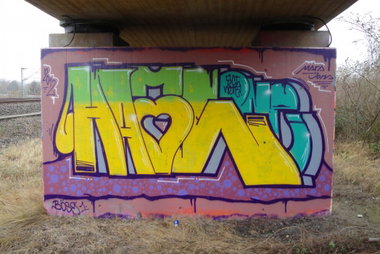 Graffiti Wall in Köln - Photo by RATTENSOHN - HATE, SCT, NETZ