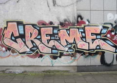 Graffiti in Köln - Photo by RATTENSOHN - Creme, AK47, HTS