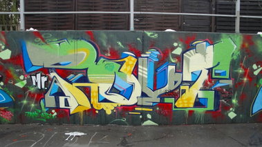 Graffiti Wall in Monheim - Photo by RATTENSOHN - POUT, DHS, Hall
