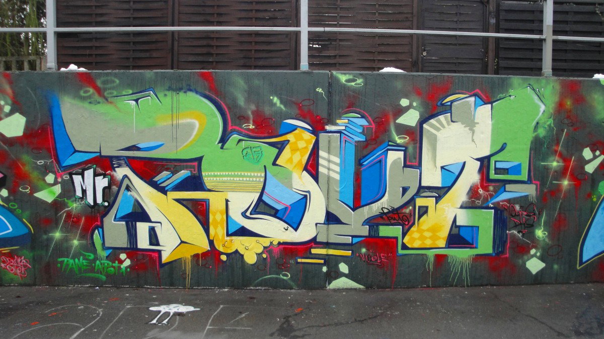 Graffiti Wall in Monheim - Photo by RATTENSOHN - POUT, DHS, Hall