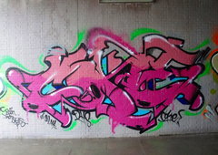 Graffiti Wall in Leverkusen - Photo by RATTENSOHN - COKE, DHS, Leverkusen