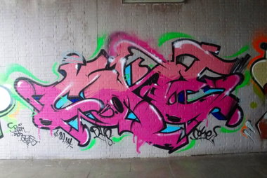 Graffiti Wall in Leverkusen - Photo by RATTENSOHN - COKE, DHS, Leverkusen
