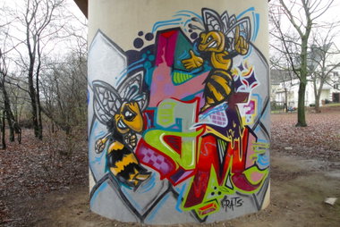 Graffiti Wall in Leverkusen - Photo by RATTENSOHN - LIAM, RATS, Hall