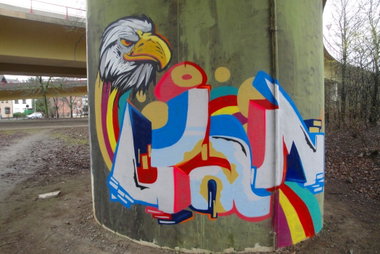 Graffiti Wall in Leverkusen - Photo by RATTENSOHN - LIAM, Hall, Of