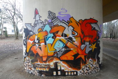 Graffiti Wall in Leverkusen - Photo by RATTENSOHN - TERM, CPS, Leverkusen