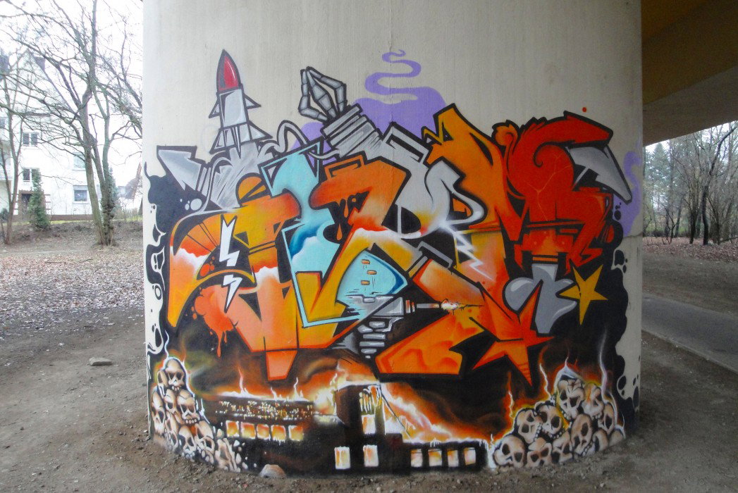 Graffiti Wall in Leverkusen - Photo by RATTENSOHN - TERM, CPS, Leverkusen