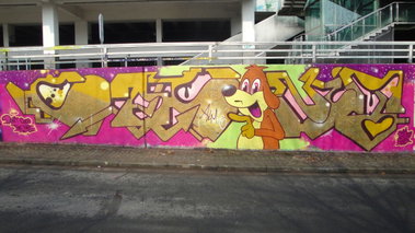 Graffiti Wall in Bochum - Photo by RATTENSOHN - COCONUT, ALME, Hall