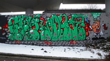 Graffiti Wall in Bochum - Photo by RATTENSOHN - CHOKO, PIRAT, IGB