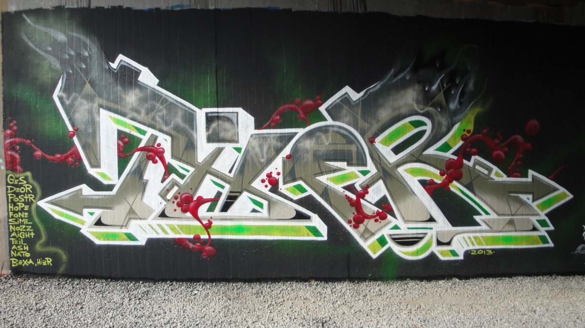 Graffiti Wall in Bochum - Photo by RATTENSOHN - THER, OH, Bochum